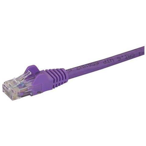Cavo di Rete Viola da 1m Cat6 UTP Ethernet Gigabit RJ45 Antigroviglio - 1m - Foto 2