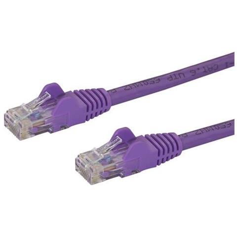 Cavo di Rete Viola da 1m Cat6 UTP Ethernet Gigabit RJ45 Antigroviglio - 1m - Foto 1