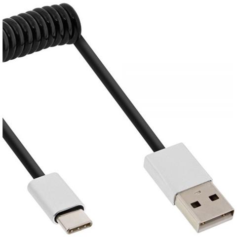 35871 1m USB A USB C Alluminio, Nero cavo USB - Foto 1