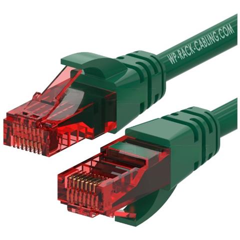 C-PAT-6U002G cavo di rete Nero, Verde 0,2 m Cat6 U /UTP (UTP) - Foto 1