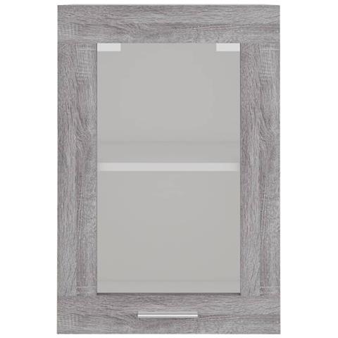 Mobile Pensile “Lyon” Vetro Grigio Sonoma 40x31x60cm - Foto 2