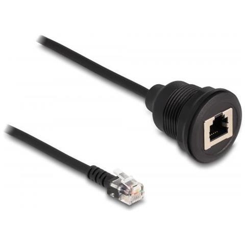 Cavo Rj12 Da Spina Rj12 A Presa Rj12 Per Installazione 30 Cm Nero - Foto 1