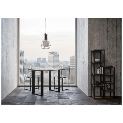 Consolle Apribile 90x45/90 Cm Tecno Libra Telaio Antracite - Noce - Foto 2