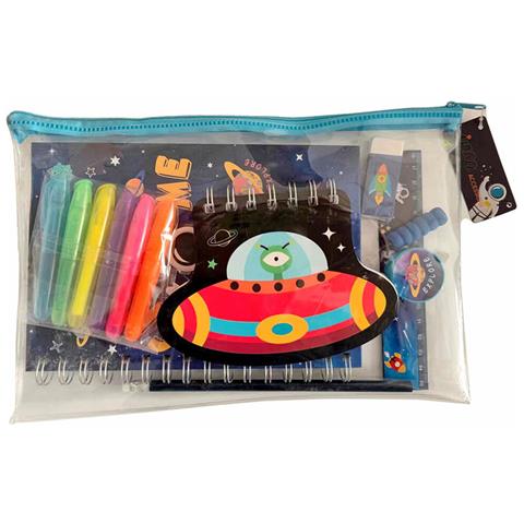 Astuccio Per La Scuola Con Accessori Inca Nave Spaziale (13 Pezzi) - Foto 1
