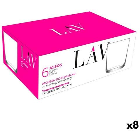 Set Di Bicchieri Lav Assos 360 Ml 6 Pezzi (8 Unità) - Foto 1