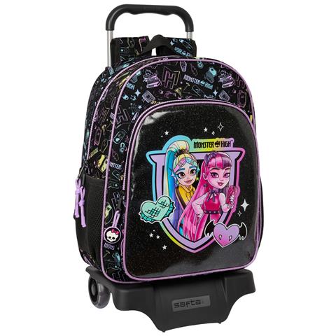 Trolley Per La Scuola Monster High Nero 33 X 42 X 14 Cm - Foto 1