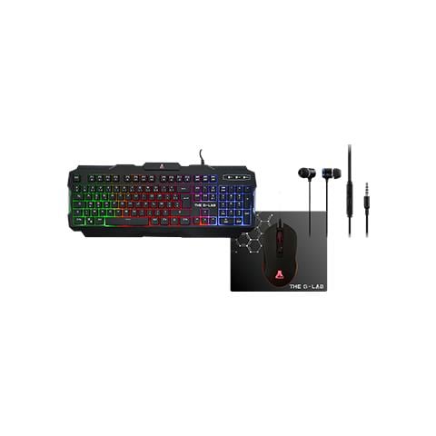 Combo Helium tastiera Mouse incluso Gaming USB AZERTY Francese Nero - Foto 1