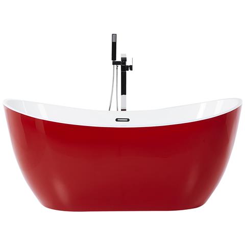 Vasca Da Bagno Freestanding Antigua 150 X 75 Cm Rosso - Foto 2
