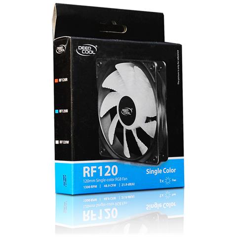 RF120W Case per computer Ventilatore 12 cm Nero, Translucent 1 pz - Foto 6