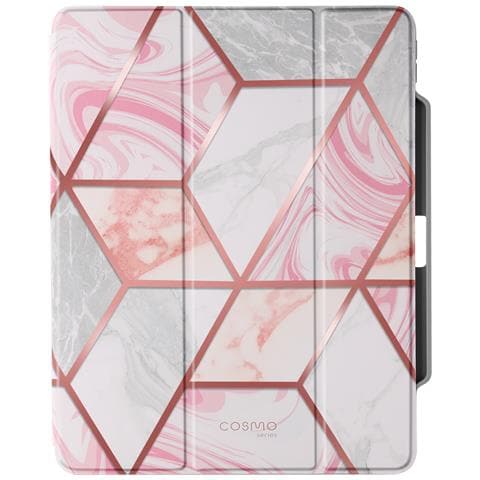 Custodia Per Ipad Air 13 2024 / 13 2025 Copertina Supporto, Bianco / Rosa - Foto 2