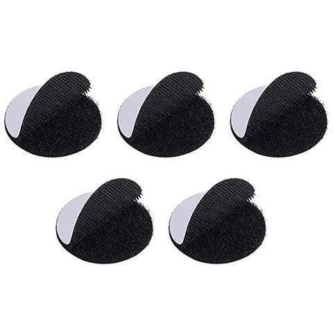 Confezione Da 5 Nastri Adesivi In Velcro Autoadesivi Per Lo Schienale Del Divano Black - Foto 1