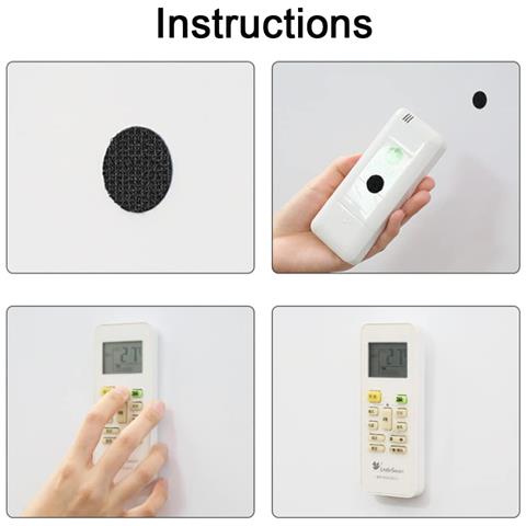 Confezione Da 5 Nastri Adesivi In Velcro Autoadesivi Per Lo Schienale Del Divano Black - Foto 2