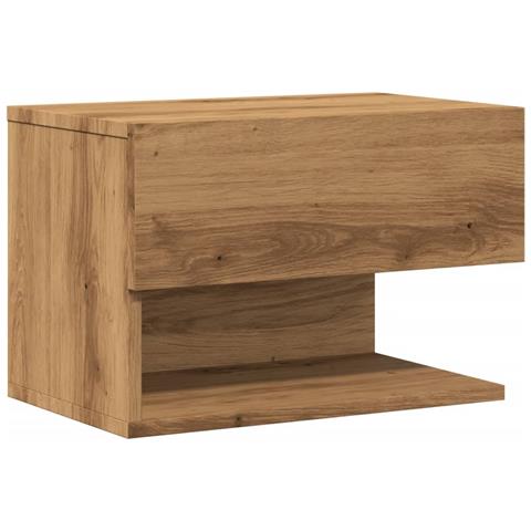 Comodino A Muro Rovere Artigianale - Foto 2