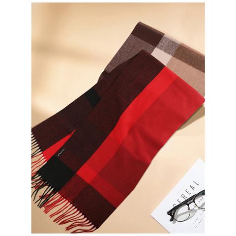 Sciarpa Scozzese Rossa, Accessorio Invernale Caldo Ed Elegante Red - Foto 2
