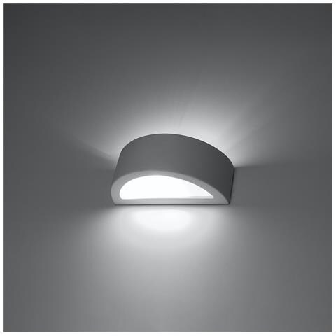 Lampada Da Parete In Ceramica Atena 20 Sl. 1458 - Moderno Lampade Da Parete Bianco 10x20x9 Cm - Foto 6