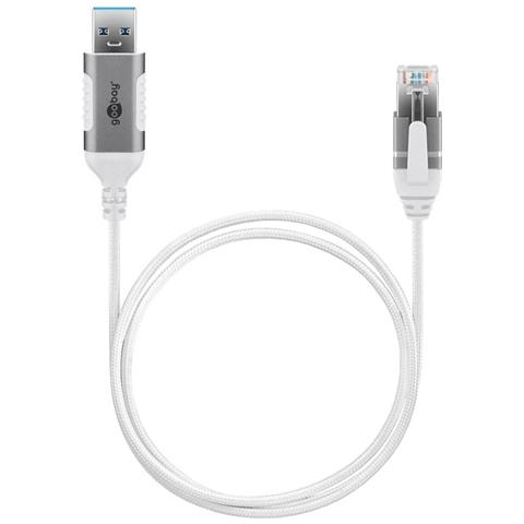 74379 adattatore per inversione del genere dei cavi USB 3.0 type A RJ45 Bianco - Foto 11