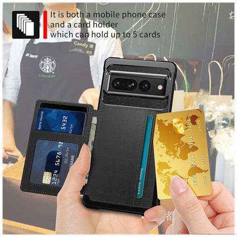 Custodia Protettiva Per Google Pixel 8a Con Portacarte - Foto 2