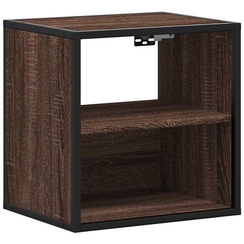 Comodino A Muro Rovere Marrone 40x31x39,5 Cm - Foto 2