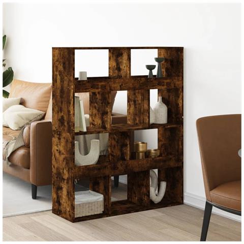 Divisorio Stanza Rovere Fumo 100x33x125,5 Cm In Truciolato - Foto 1