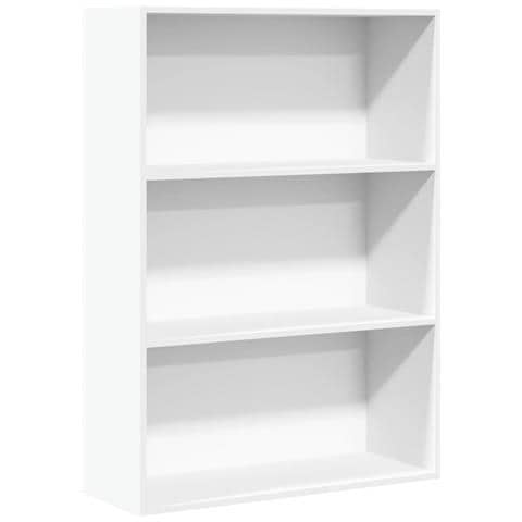 Libreria Bianca 80x30x114 Cm In Legno Multistrato - Foto 2