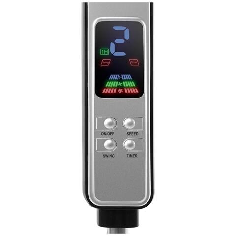 Ventilatore a Piantana SF 0346 con 3 Liveli di Velocità Potenza 80 W Colore Nero Argento - Foto 2