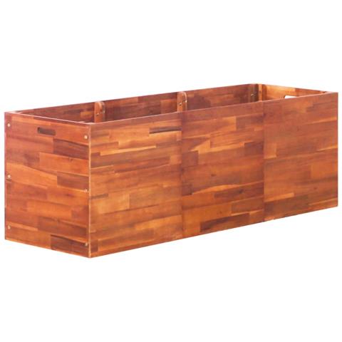 Letto Rialzato Da Giardino In Legno Di Acacia 150x50x50 Cm - Foto 2