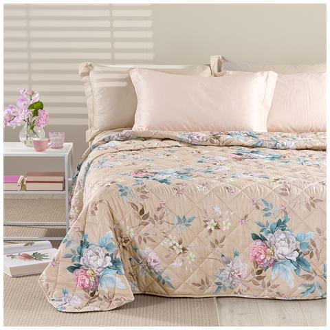 Copriletto Trapuntato Garden Zen In Microfibra Colore Neutro Misura Matrimoniale - Foto 2