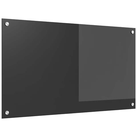 Paravento da Cucina Grigio Scuro 90x50x0,6 cm in Vetro Temperato - Foto 1