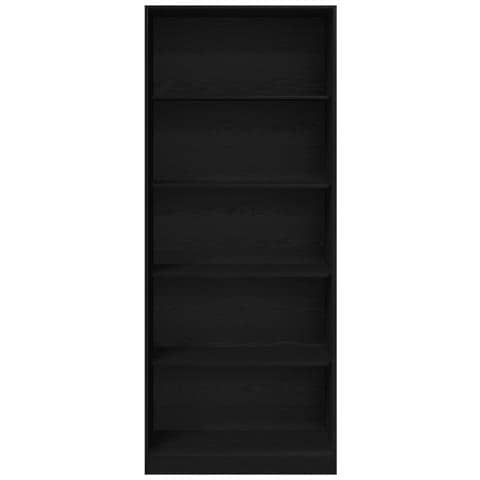 Armadio Rovere Nero Set di 2 Rovere Nero Truciolare - Foto 1