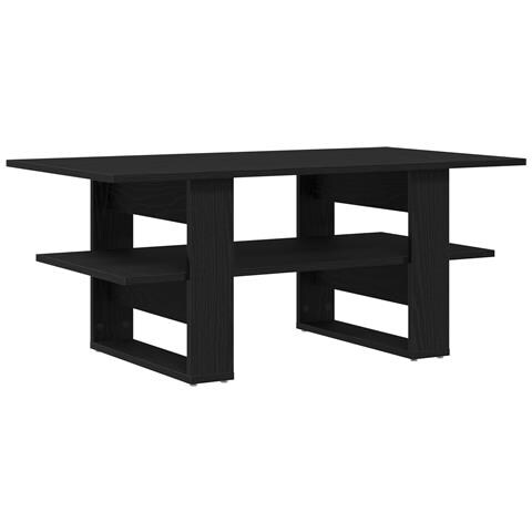 Tavolino da caffè vitaXL Nero Rovere 102x55x42 cm Legno ingegnerizzato - Foto 1