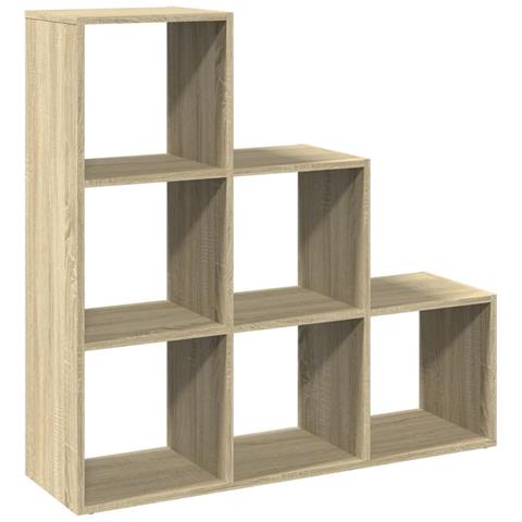 Libreria Divisorio 3Ripiani Rovere Sonoma 99x29x99cm Truciolato - Foto 1