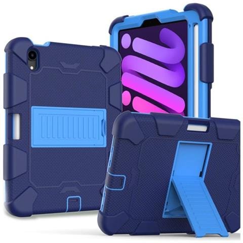 Custodia Per Ipad Mini 6 8.3"" Con Supporto E Alloggiamento Per Stilo Blu - Foto 1