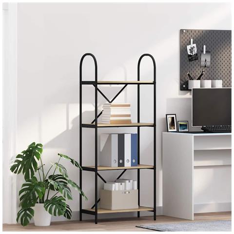 Libreria rovere sonoma 60 x 30 x 146 cm Legno multistrato - Foto 2