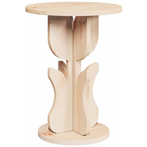 Tavolo laterale Naturale 39.5 x 39.5 x 53.5 cm - Foto 1