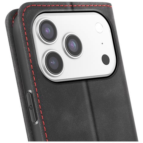 Custodia Per Iphone 17 Pro Modello Xproof Con Funzione Supporto E Porta Carte, Nero - Foto 2