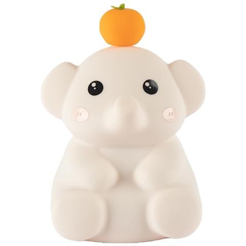 Luce Notturna Elefante Rosa - Tocco Morbido, Luce Calda, Luminosità Regolabile - Foto 1