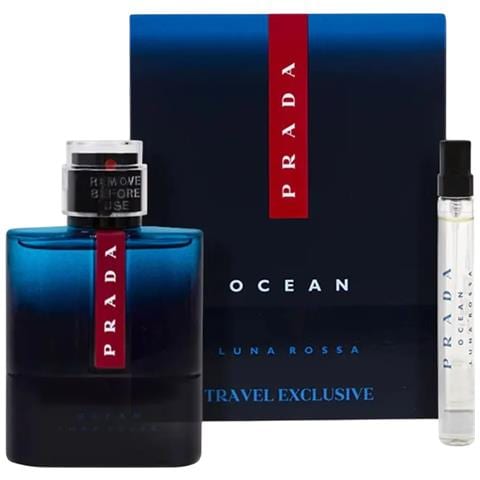 Set : Luna Rossa Ocean, Eau De Toilette, For Men, 100 Ml + Luna Rossa Ocean, Eau De Toilette, For Men, 10 Ml - Foto 1