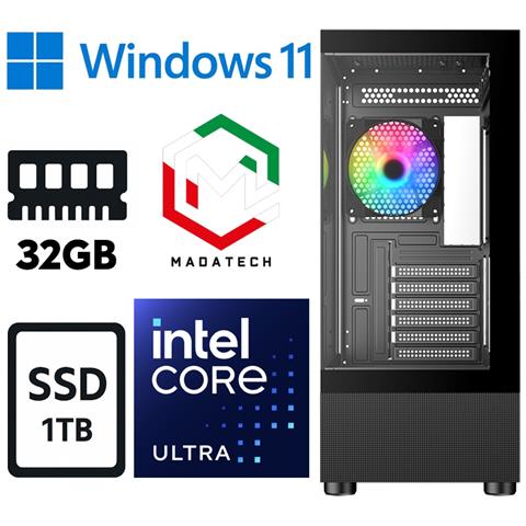 Pc Power Base Intel Core Ultra I7 265kf Ram 32gb Ssd 1tb Arc A750 8gb W11p - Foto 1