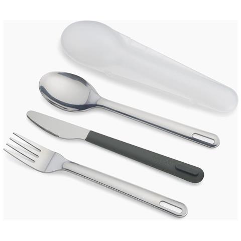 Set Di Posate Portatili Goeat In Acciaio Inossidabile Coltello Forchetta E Cucchiaio Compatti Ideali Per Picnic Viaggi O Pranzi Colore Verde - Foto 1
