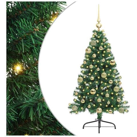 Albero di Natale artificiale con luci integrate Verde 120 cm - Foto 1