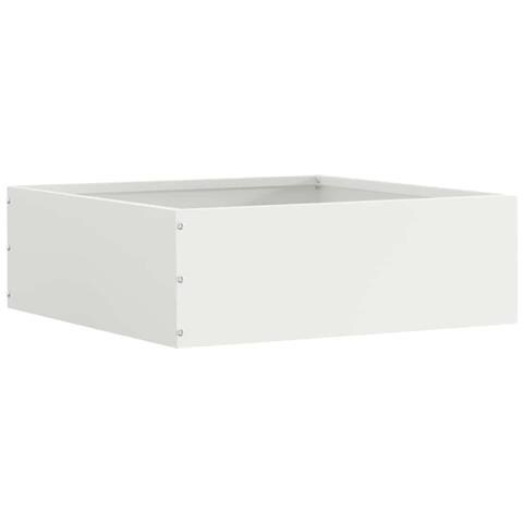 Bordura per Prato Bianco 40 x 40 x 13 cm Acciaio - Foto 1