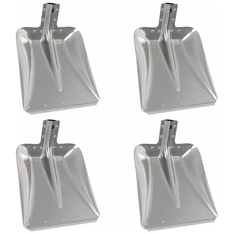Testa di Pala 4 pcs Argento 45 x 38 cm Alluminio - Foto 1