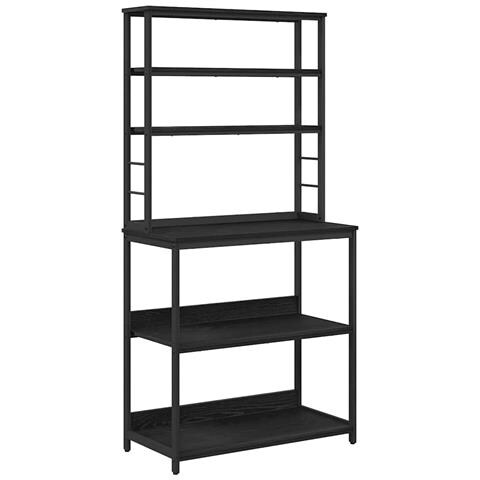 Mensola da cucina Rovere Nero 80 x 40 x 168 cm - Foto 1