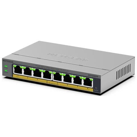 GS108EPP Non gestito Gigabit Ethernet (10/100/1000) Supporto Power over Ethernet (PoE) Montaggio da desktop /parete Grigio - Foto 6