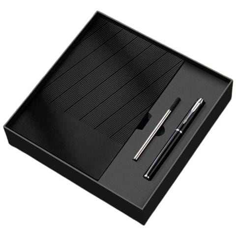 Quaderno A5 In Pelle Pu - 360 Pagine, Carta Spessa, Con Penna E Ricarica Black - Foto 1