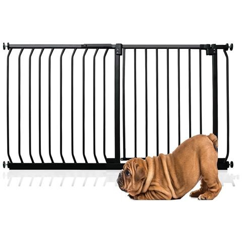 Bettacare Cancelletto Per Cani Elite Con Montaggio A Pressione, 125cm - 134cm, Nero Opaco - Foto 1