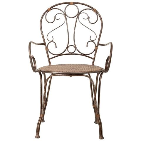 Sedia In Metallo 52,7x50,1x45/92,7h Cm Marrone - Foto 2