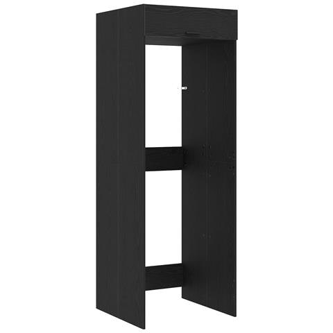 Mobiletto per lavatrice Rovere Nero 67,5 x 68 x 200 cm - Foto 1