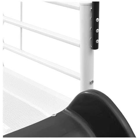 Letto loft per bambini con scivolo Bianco e Antracite - Foto 9