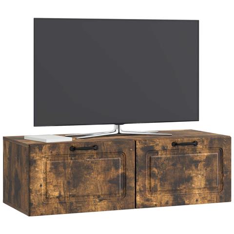 Mobile Porta TV da Muro Rovere Fumo 98 x 41 x 30 cm - Foto 2
